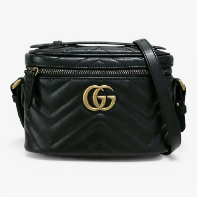 Gucci GG Marmont Mini Bag Black Matelassé
