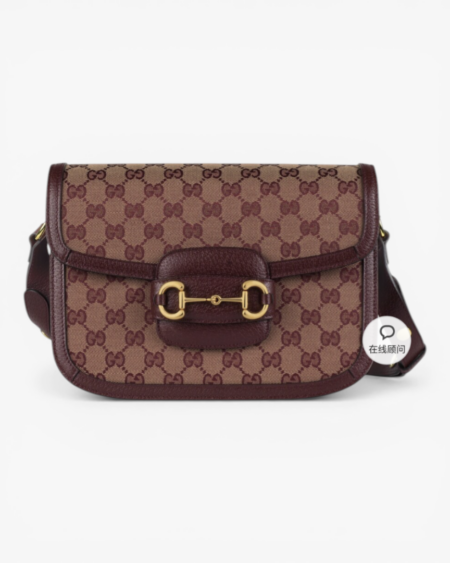 Gucci Horsebit 1955 Small Shoulder Bag GG Canvas