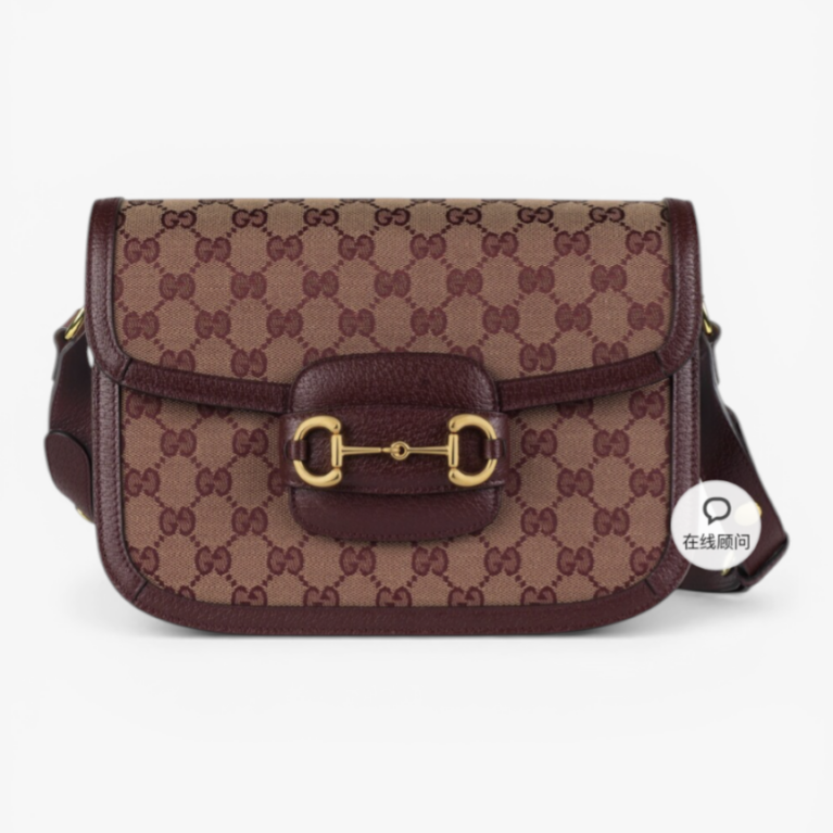 Gucci Horsebit 1955 Small Shoulder Bag GG Canvas