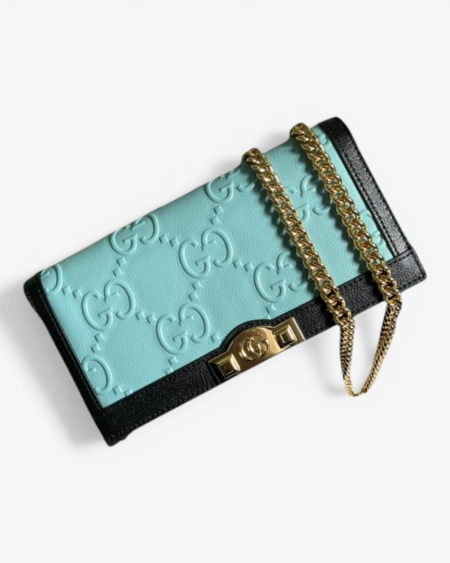 Gucci GG Motif Chain Wallet