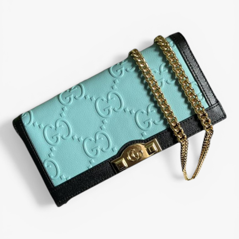 Gucci GG Motif Chain Wallet