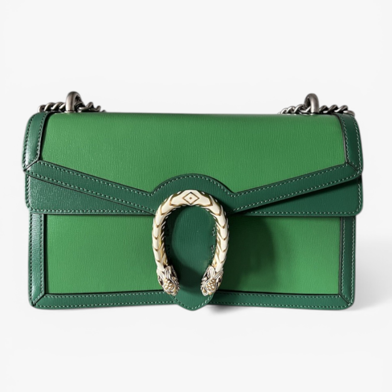 Gucci Dionysus Small Shoulder Bag Leather with Tiger Head Closure