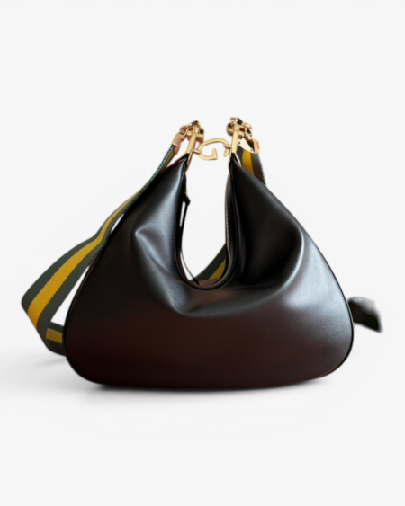 Leather Aphrodite Large Shoulder Bag with Interlocking G