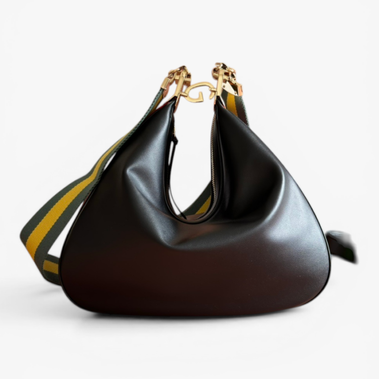Leather Aphrodite Large Shoulder Bag with Interlocking G