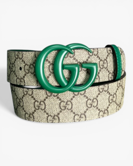 Gucci GG Marmont Thin Belt GG Supreme Canvas with Tonal Double G Buckle