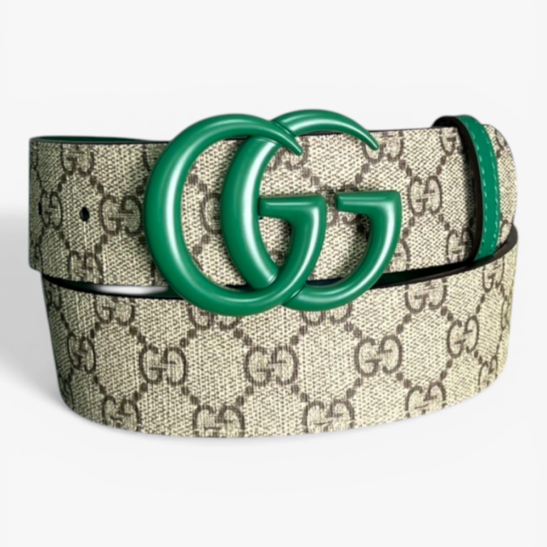 Gucci GG Marmont Thin Belt GG Supreme Canvas with Tonal Double G Buckle