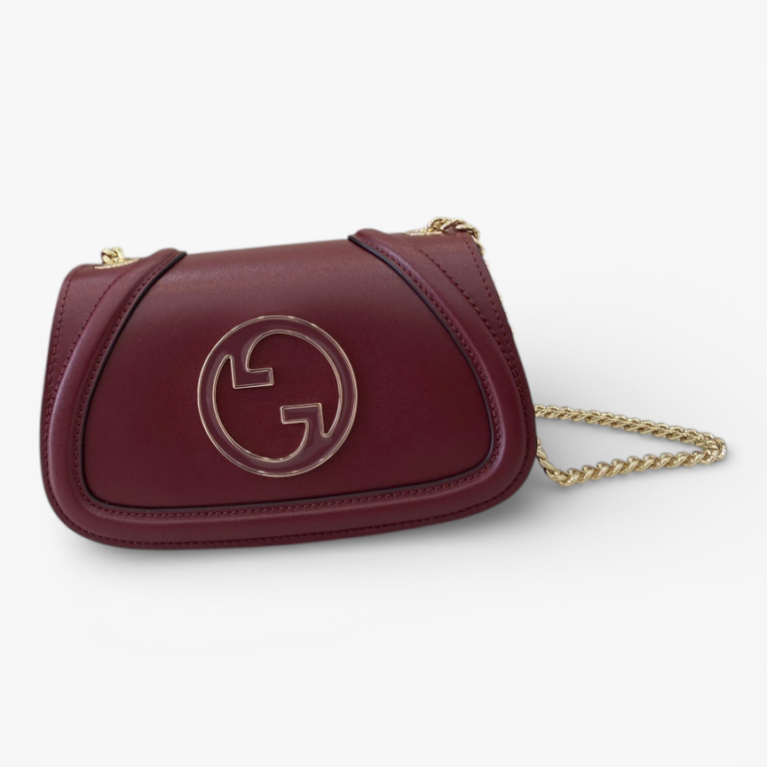 Gucci Blondie Mini Shoulder Bag Maroon